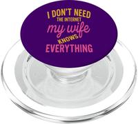 Mia moglie - Moglie umorismo coppia citazione matrimonio PopSockets PopGrip per MagSafe