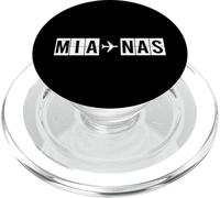 MIA NAS Route Miami Nassau Percorso di volo Bahamas PopSockets PopGrip per MagSafe