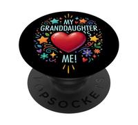 Mia nipote mi ama (a forma di cuore)! - V2 PopSockets PopGrip Adesivo