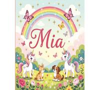 Mia Personalized Sketch Book: Glossy Cover with 100+ Pages for drawing, coloring and using imagination. First few sheets have idea starters. Features ... go, and better than screens and electronics.