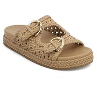 MIA Sandali da donna alla moda con doppia fibbia intrecciata, Nude, 39 EU