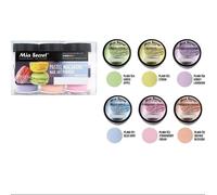 Mia Secret Nail Art Acrilico Collezione Polvere 6 Colori Set - Pastello Macarons