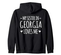 Mia Sorella in Georgia Mi AMA Orgoglioso America Stato USA Felpa con Cappuccio