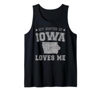 Mia Sorella in Iowa Loves Me America Vintage Stato Canotta
