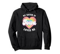 Mia Sorella in Iowa Mi AMA Heart Retro Groovy USA Felpa con Cappuccio