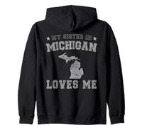 Mia Sorella in Michigan Mi AMA America Vintage Stato Felpa con Cappuccio