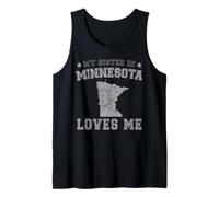 Mia Sorella in Minnesota Mi AMA America Vintage Stato Canotta
