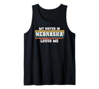 Mia Sorella in Nebraska AMA Me retrò Vintage Americano Canotta