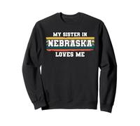 Mia Sorella in Nebraska AMA Me retrò Vintage Americano Felpa