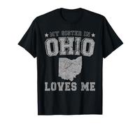 Mia Sorella in Ohio Loves Me America Vintage Stato Maglietta