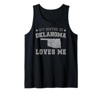 Mia Sorella in Oklahoma AMA Me America Vintage Stato Canotta