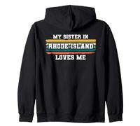 Mia Sorella in Rhode Island AMA Me retrò Vintage Americano Felpa con Cappuccio