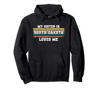 Mia Sorella in South Dakota Mi AMA retrò Vintage Americano Felpa con Cappuccio