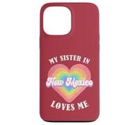 Mia sorella nel New Mexico mi ama Heart Retro Groovy USA Custodia per iPhone 13 Pro Max