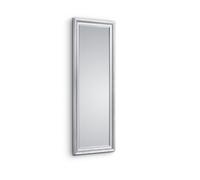 MIA SPECCHIO DA PARETE CON CORNICE LAVORATA CON GANCI X INSTALLAZIONE ORIZZONTALE E VERTICALE 60X160CM CROMO