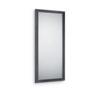 MIA SPECCHIO DA PARETE CON CORNICE LAVORATA CON GANCI X INSTALLAZIONE ORIZZONTALE E VERTICALE 80X180CM NERO