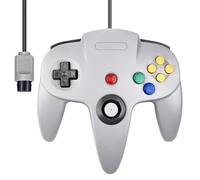 miadore Controller classico N64,Plug & Play,controller gamepad con telecomando cablato N64 retrò compatibile con console N64 (grigio)
