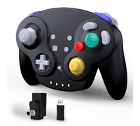 miadore Controller GameCube wireless per Switch 1 2/Switch Online/OLED/Lite, ricevitore USB e NGC da 2,4 GHz, Plug & Play, compatibile con console GameCube, PC Windows/Mac OS/Raspberry Pi/Steam (nero)