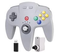 miadore N64 Switch Controller online per Switch 1 2/Console N64, Plug & Play,Ricevitore USB da 2,4 GHz e ricevitore N64,Controller wireless per PC Windows, MAC, Raspberry PI, Switch OLED/Lite(grigio)