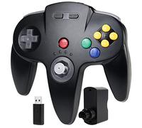 miadore N64 Switch Controller online per Switch 1 2/Console N64, Plug & Play,Ricevitore USB da 2,4 GHz e ricevitore N64,Controller wireless per PC Windows, MAC, Raspberry PI, Switch OLED/Lite(nero)