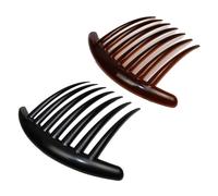 Miaija 2 pettini per capelli intrecciati comodi con 7 denti, accessori per acconciature fini per donne e ragazze (10 cm)