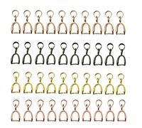 MiaLover Passante per rimorchio con chiusura con occhielli per la creazione di gioielli o ciondoli, 16x6mm, Rame