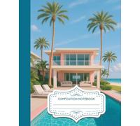 Miami Aesthetic Collage Ruled Notebook | Aesthetic College Ruled Journal with Vaporwave, Retro Beach & Neon Design: Your Creative Space with Tropical ... | Perfect for Journaling, School, or Gift