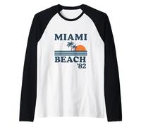 Miami Beach '82 Maglia con Maniche Raglan