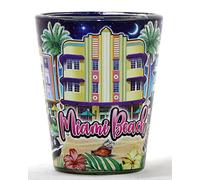 Miami Beach Florida Hotels Night In and Out Shot glass