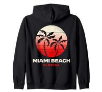 Miami Beach Florida Keys Tramonto Design Miami FL Spiagge Felpa con Cappuccio