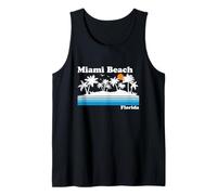Miami Beach Florida Vintage 80s Vacanza tropicale Tramonto Canotta