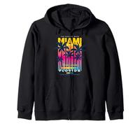 Miami Beach, I Love Miami, Cool Miami Summer Graphic Design Felpa con Cappuccio