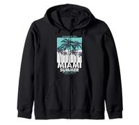 Miami Beach, I Love Miami, Cool Miami Summer Graphic Design Felpa con Cappuccio