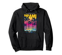 Miami Beach, I Love Miami, Cool Miami Summer Graphic Design Felpa con Cappuccio