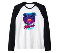 Miami Beach, I Love Miami, Cool Miami Summer Graphic Design Maglia con Maniche Raglan