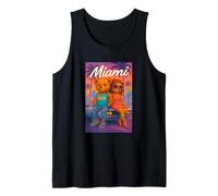 Miami Beach, I Love Miami, Cool Miami Teddy Bear Friends Canotta