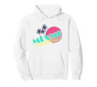 Miami Beach Sunset Retro Vibes Felpa con Cappuccio