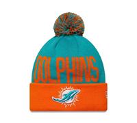 Miami Dolphins Berretto in maglia con risvolto NFL Madrid Games, turchese
