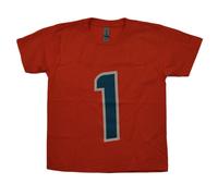Miami Dolphins Calcio Tua Tagovailoa #1 Arancione Ragazzi Bambini T-Shirt Tee