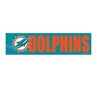Miami Dolphins Official NFL 30cm x 7.6cm Bumper Sticker