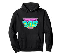 Miami Florida 305 Sono codice Vintage Retro Vaporware Style Felpa con Cappuccio