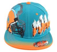 Miami Florida Delfini Tema Calcio Casco Piatto a Becco Adulti Snapback Cappello