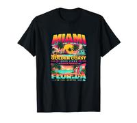 Miami Florida Magic City Vibes Illustration Graphic Maglietta