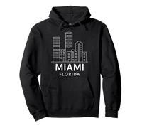 Miami Florida MIA 305 Heat South Floridian Beach Wynwood Felpa con Cappuccio