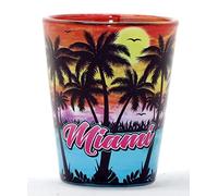 Miami Florida Palm Sunset In e Out Shot glass