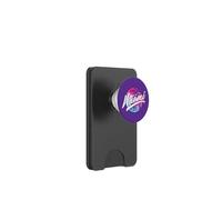 MIAMI FLORIDA - Rosa Viola Blu Tramonto - Palma & Uccelli PopSockets PopWallet per MagSafe