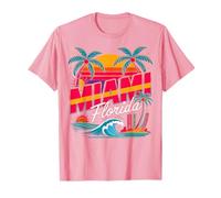 Miami Florida Sunset - Florida Palms Tropical Vintage Maglietta