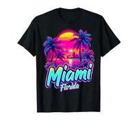 Miami Florida Sunset - Spiaggia sud vibrante e dai toni caldi Maglietta