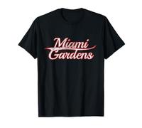 Miami Gardens Florida Dade County Vintage Varsity Distressed Maglietta