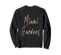 Miami Gardens Florida Vintage Design Elegante Felpa